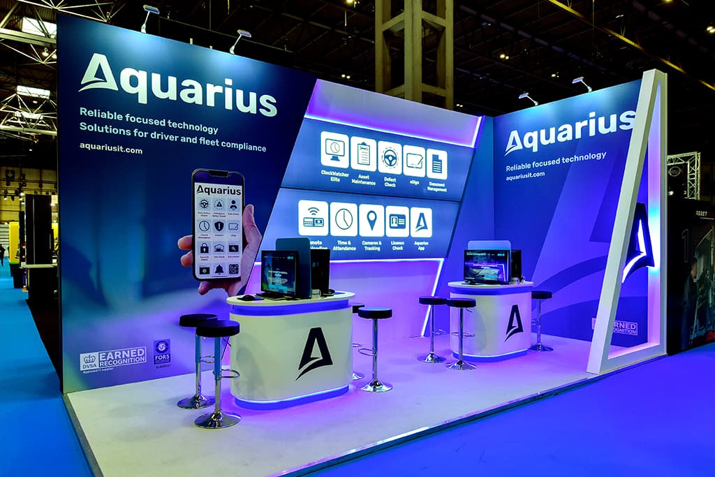 Aquarius exhibition stand by T2 Display